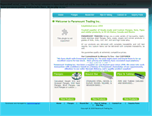Tablet Screenshot of paramounttrading.com